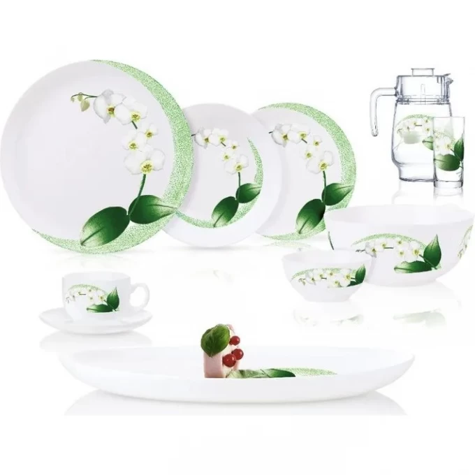 Столовый сервиз LUMINARC WHITE ORCHID (УАЙТ ОРХИД) 46 предметов P0328 Столовый сервиз LUMINARC WHITE ORCHID (УАЙТ ОРХИД) 46 предметов P0328